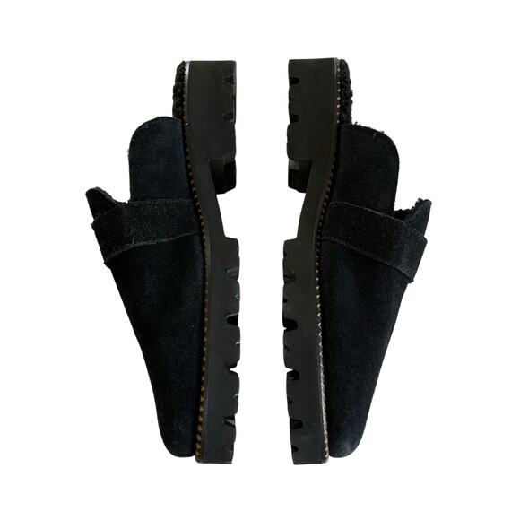 Andre Assous Paola Black Slippers Slip On Round Toe Clogs Women's Size 9 - Picture 2 of 7